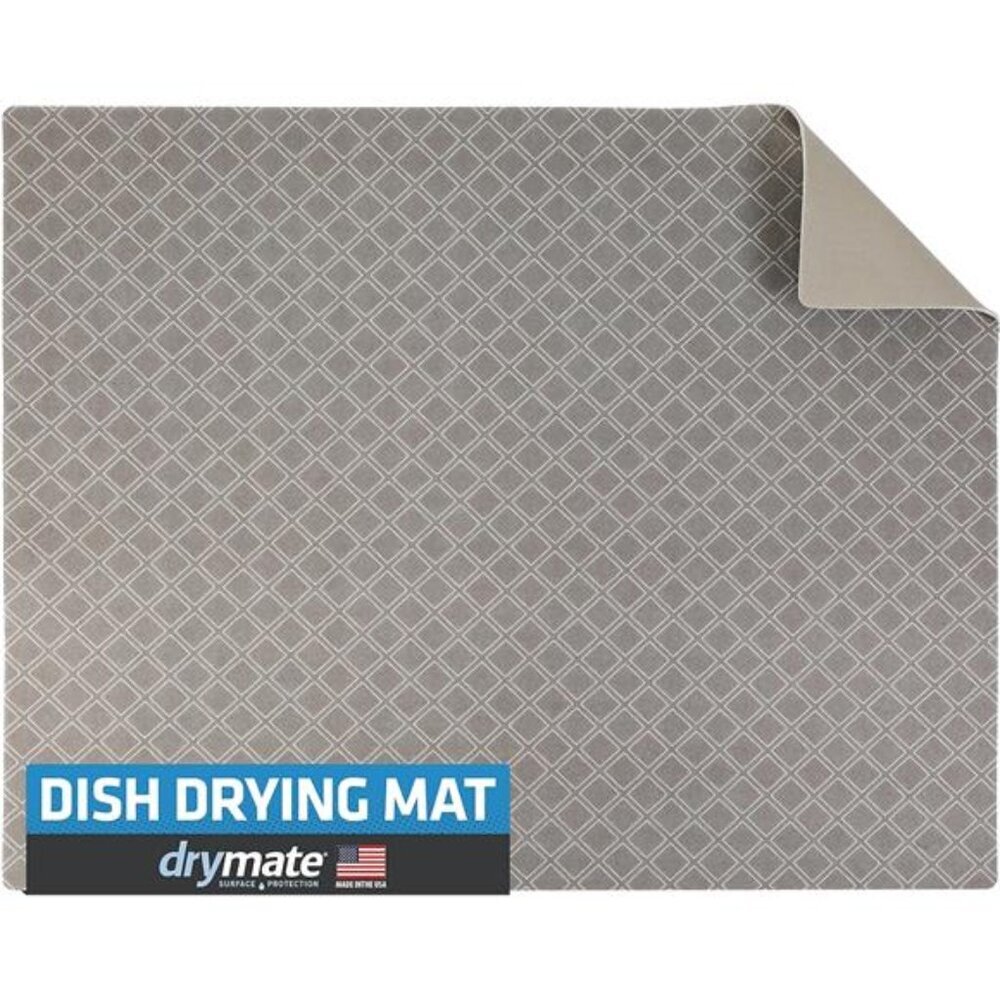 Dish Drying Mat,Oversized (19”x24”),Low-Profile,Super Absorbent,Quick Dry Fabric
